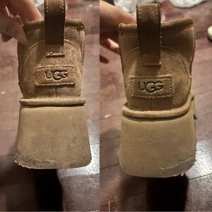 TorontoDT; UGG women’s 7 Classic Suede Boot platform- Chestnut